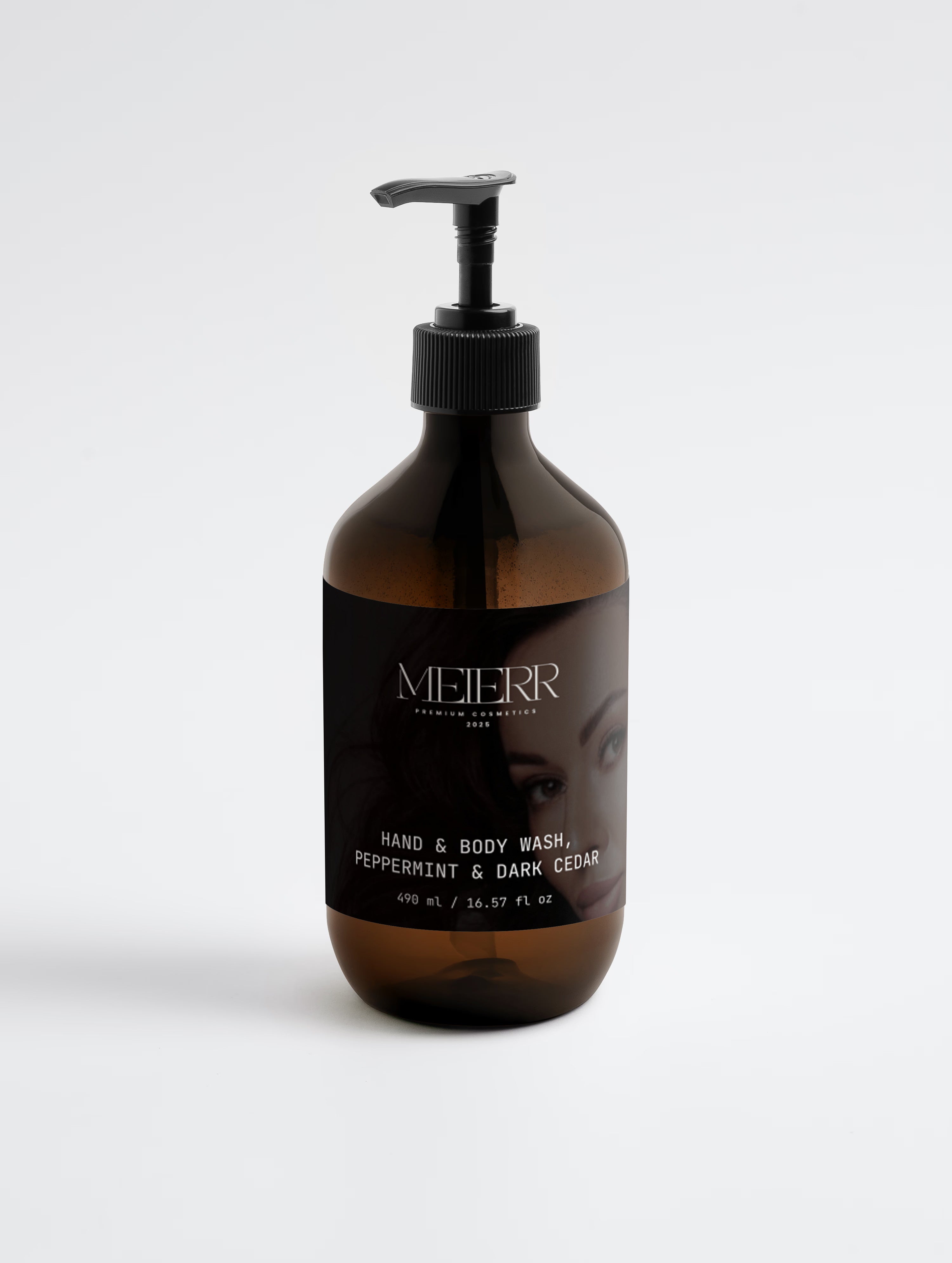 Hand & Body Wash, Peppermint & Dark Cedar